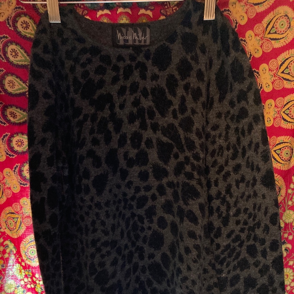 Nicole Miller cheetah sweater